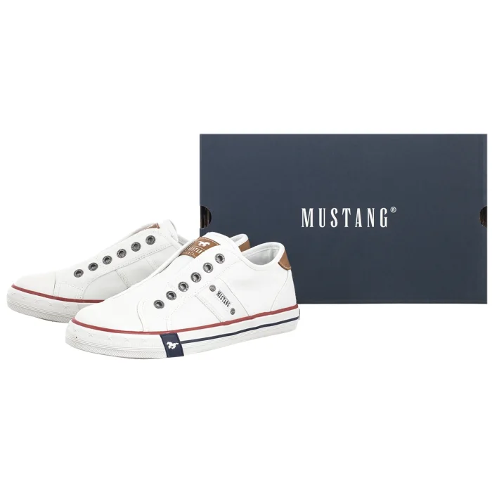 Trampki Mustang Białe 26M0242008 – zdjęcie 6