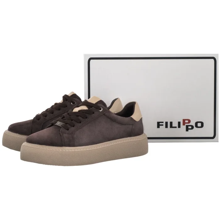 Sneakersy Filippo Brązowe DP6119/26 BR BE – zdjęcie 6