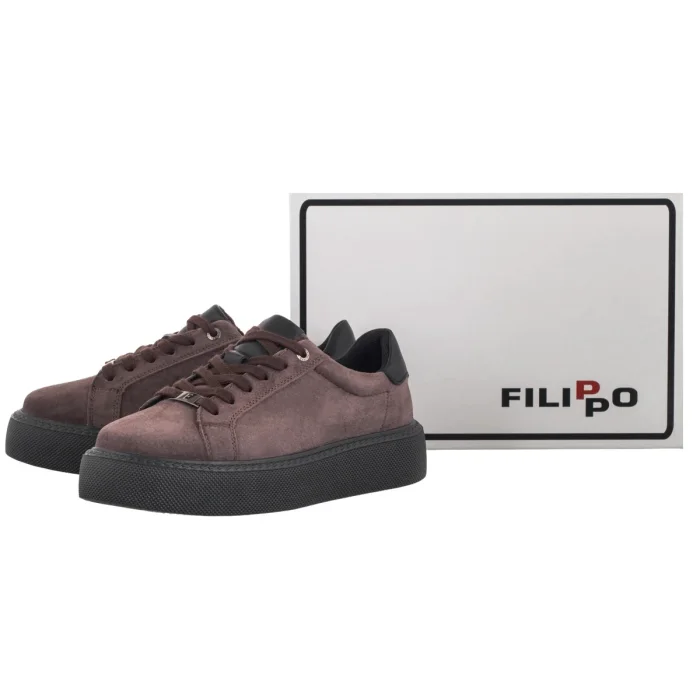 Sneakersy Filippo Brązowe DP6119/26 BR BK – zdjęcie 6
