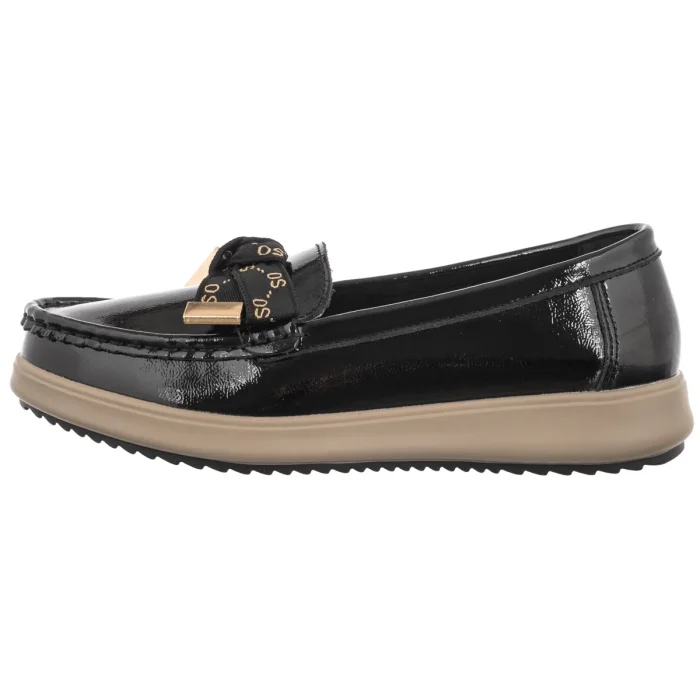 Mokasyny Filippo Czarne DP6457/26 BK – zdjęcie 2