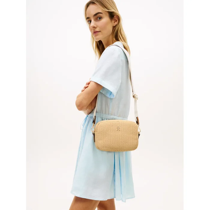 Torebka Tommy Hilfiger Popette Camera Bag Raffia AW0AW18525 0F4 – zdjęcie 2