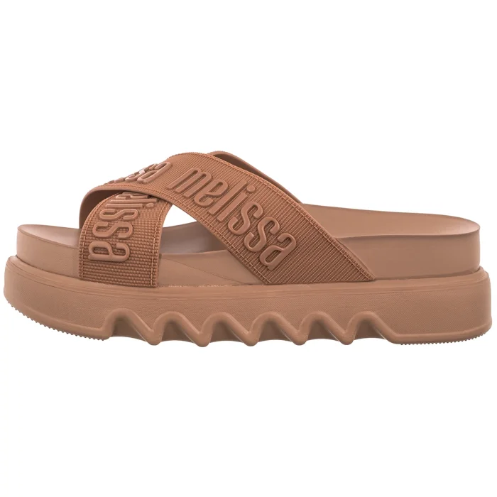 Klapki Melissa Cross M Lover Platform 37368/BU919 Brown/Brown – zdjęcie 2