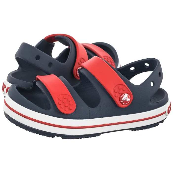 Sandałki Crocs Crocband Cruiser Sandal K Navy/Varsity Red 209423-4OT – zdjęcie 1