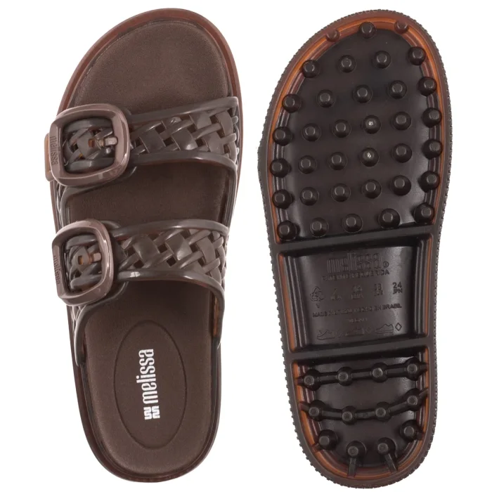 Klapki Melissa Possession Slip AD 37950/BW211 Brown – zdjęcie 5