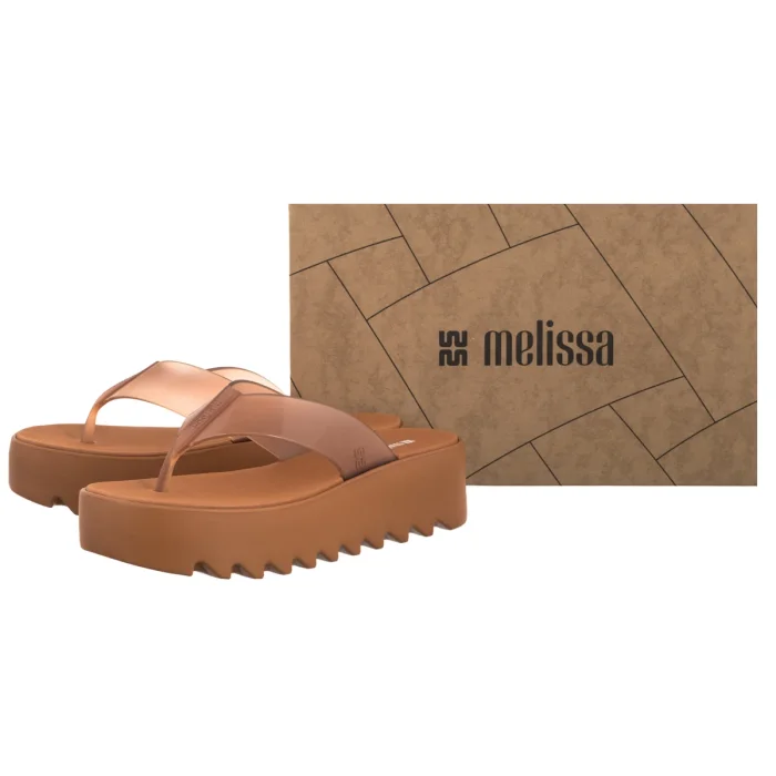 Japonki Melissa Thong Platform AD 38095/BV721 Brown – zdjęcie 6