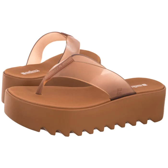 Japonki Melissa Thong Platform AD 38095/BV721 Brown – zdjęcie 1