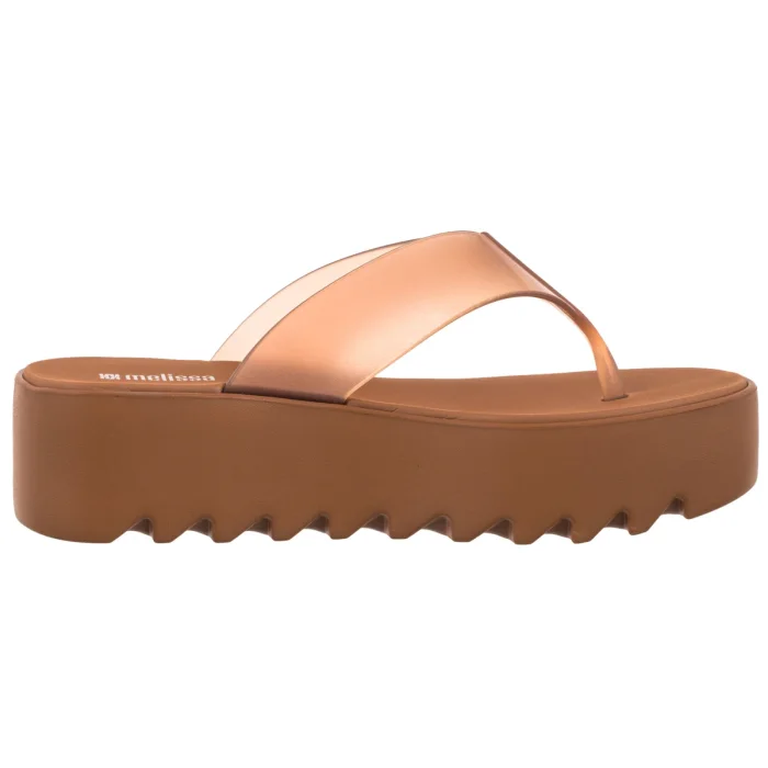 Japonki Melissa Thong Platform AD 38095/BV721 Brown – zdjęcie 3