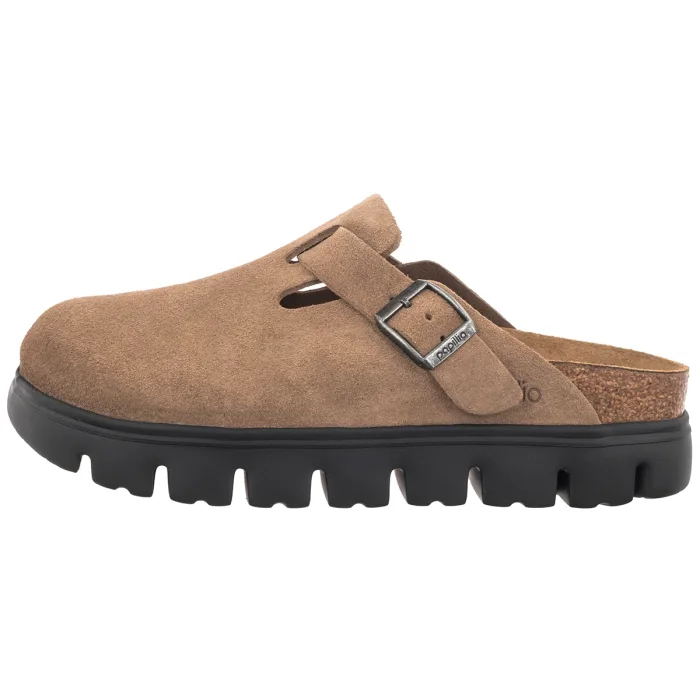 Klapki Papillio Boston Pap Chunky Gray Taupe 1033084 Suede – zdjęcie 2
