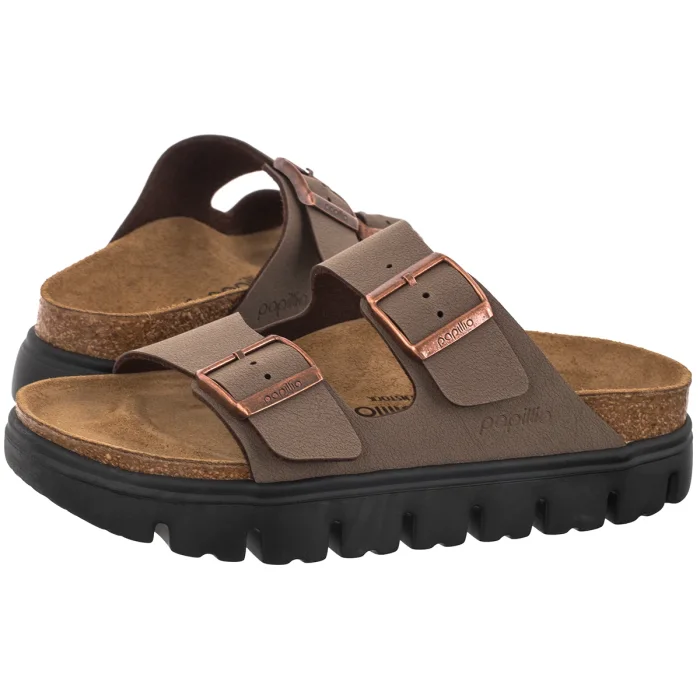 Klapki Papillio Arizona Pap Chunky Mocca 1033056 Eco Leather – zdjęcie 1