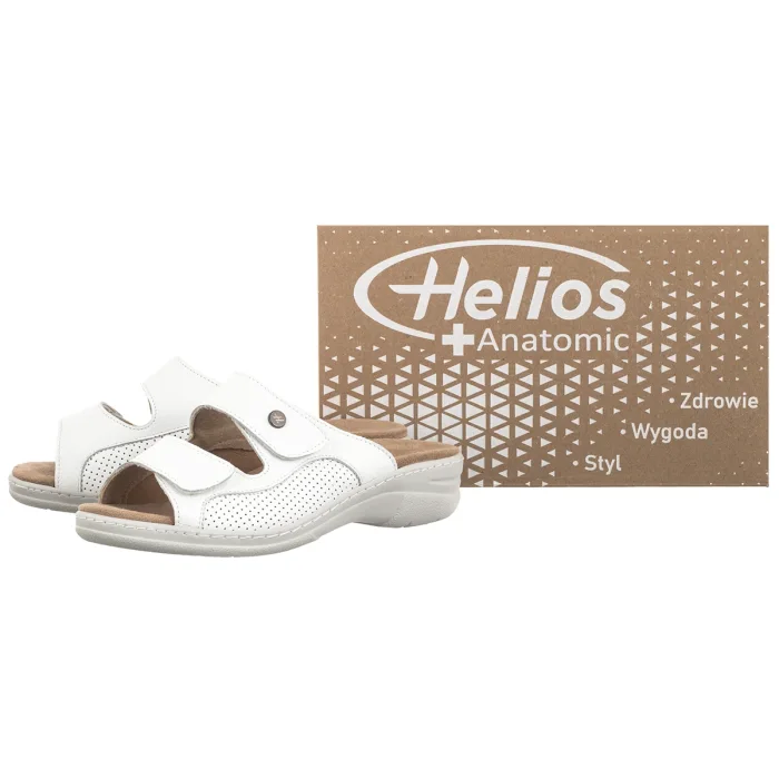Klapki Helios Białe 160 188.881 – zdjęcie 6