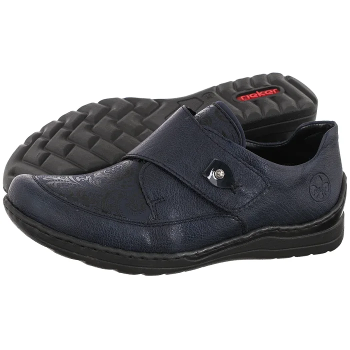 Półbuty Rieker Granatowe 48951-14 Blue – zdjęcie 1