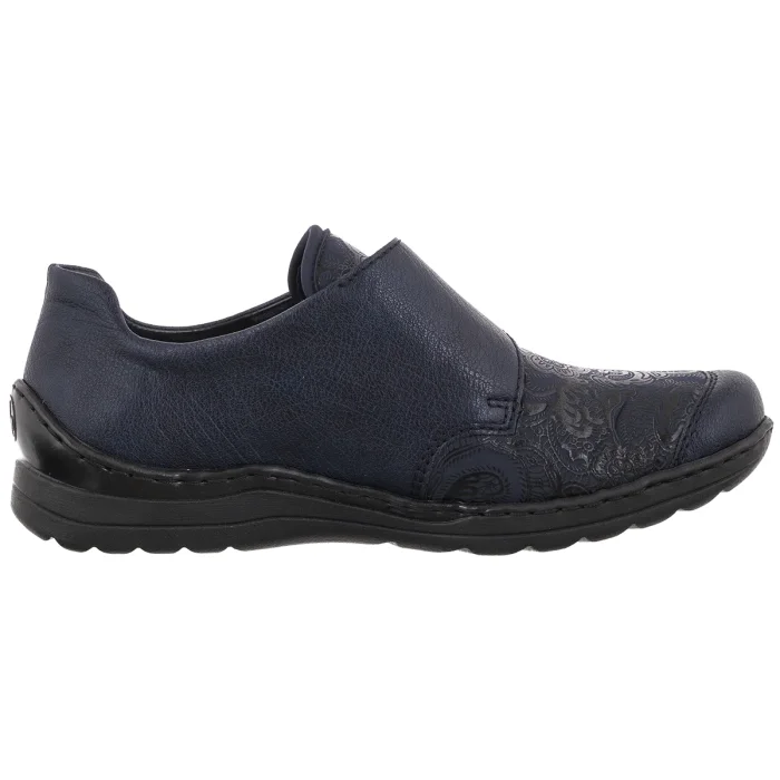 Półbuty Rieker Granatowe 48951-14 Blue – zdjęcie 3