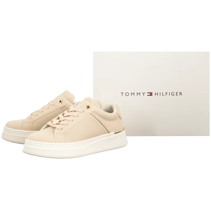 Sneakersy Tommy Hilfiger Low Cut Lace-Up Sneaker Milk T3A9-35094-1967 128 – zdjęcie 6