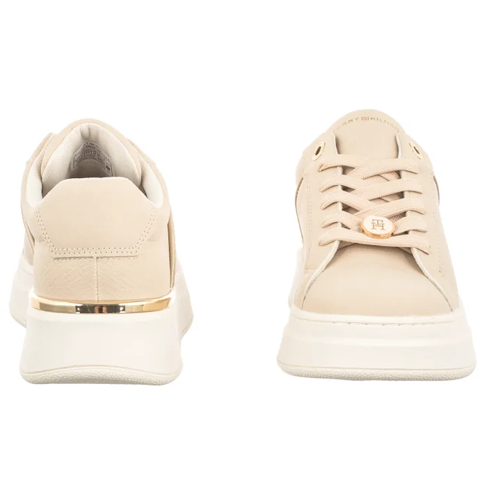 Sneakersy Tommy Hilfiger Low Cut Lace-Up Sneaker Milk T3A9-35094-1967 128 – zdjęcie 4