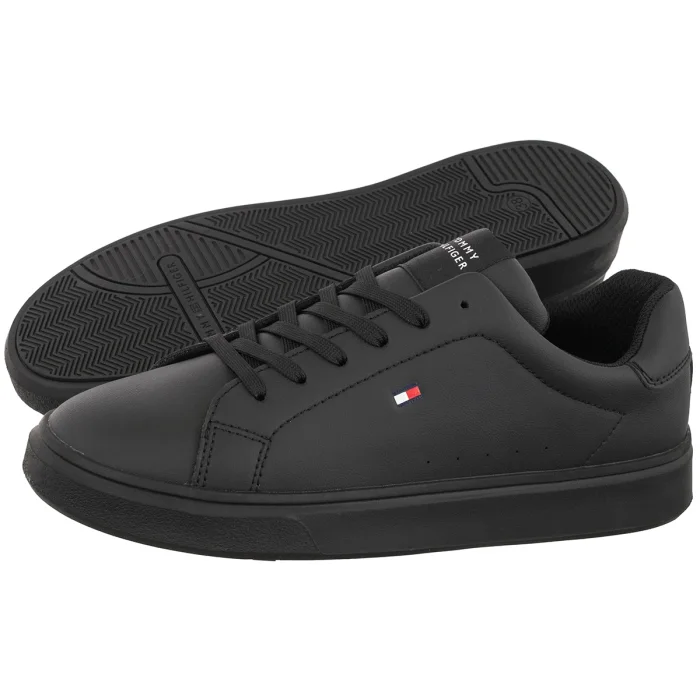Buty Tommy Hilfiger Low Cut Lace-Up Sneaker Black T3A9-35094-1967 128 – zdjęcie 1