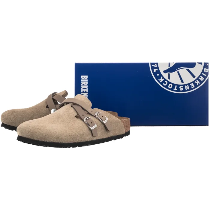 Klapki Birkenstock Blair Taupe Suede Leather 1032905 – zdjęcie 6