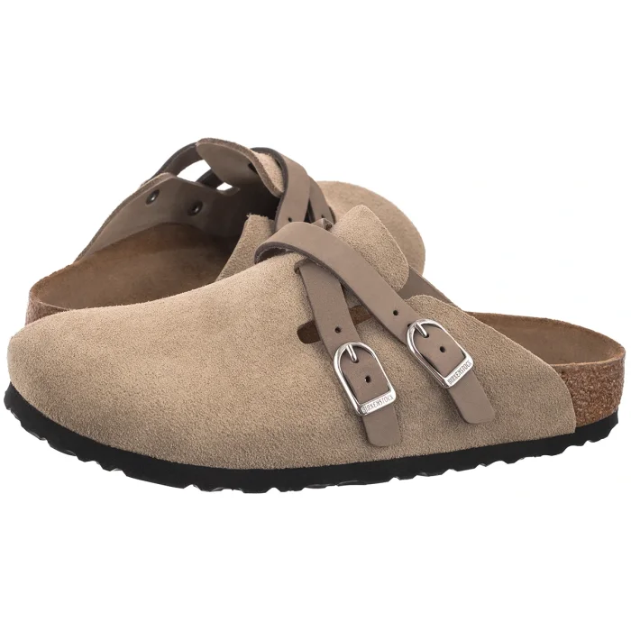 Klapki Birkenstock Blair Taupe Suede Leather 1032905 – zdjęcie 1