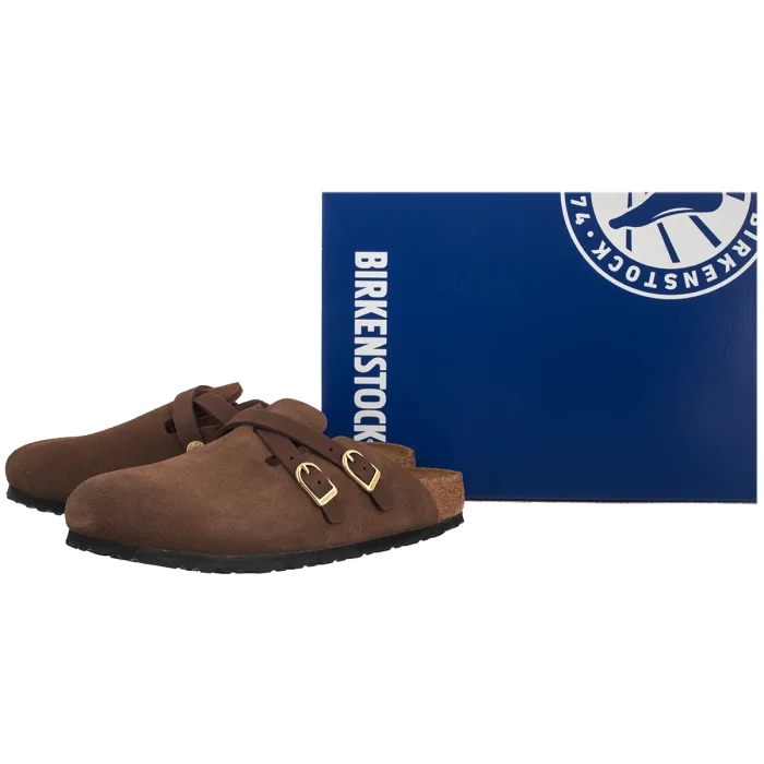 Klapki Birkenstock Blair Carafe Suede Leather 1032983 – zdjęcie 6