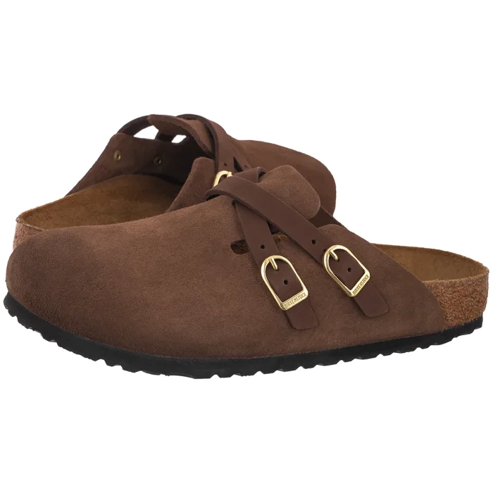 Klapki Birkenstock Blair Carafe Suede Leather 1032983 – zdjęcie 1