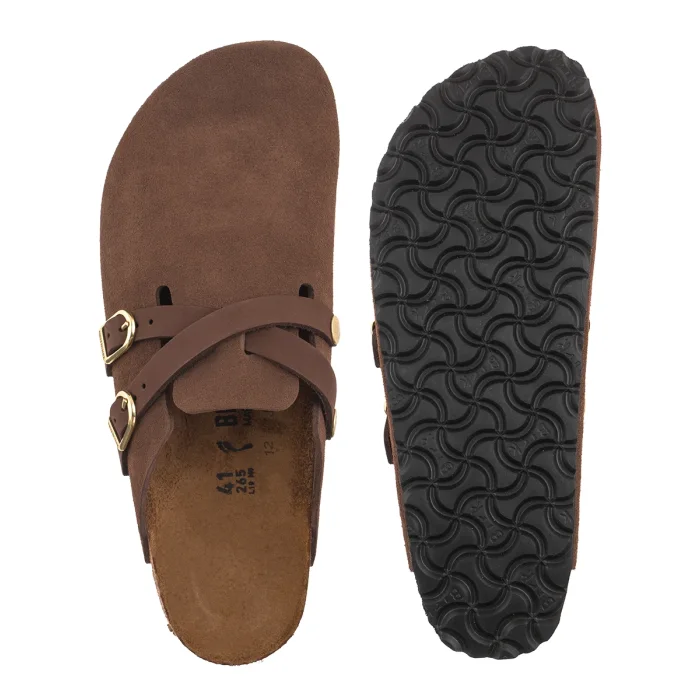 Klapki Birkenstock Blair Carafe Suede Leather 1032983 – zdjęcie 5