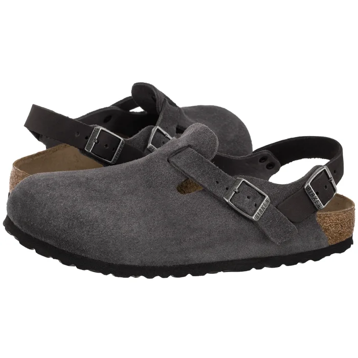 Sandały Birkenstock Tokio II Suede Leather Charcoal 1032421 – zdjęcie 1