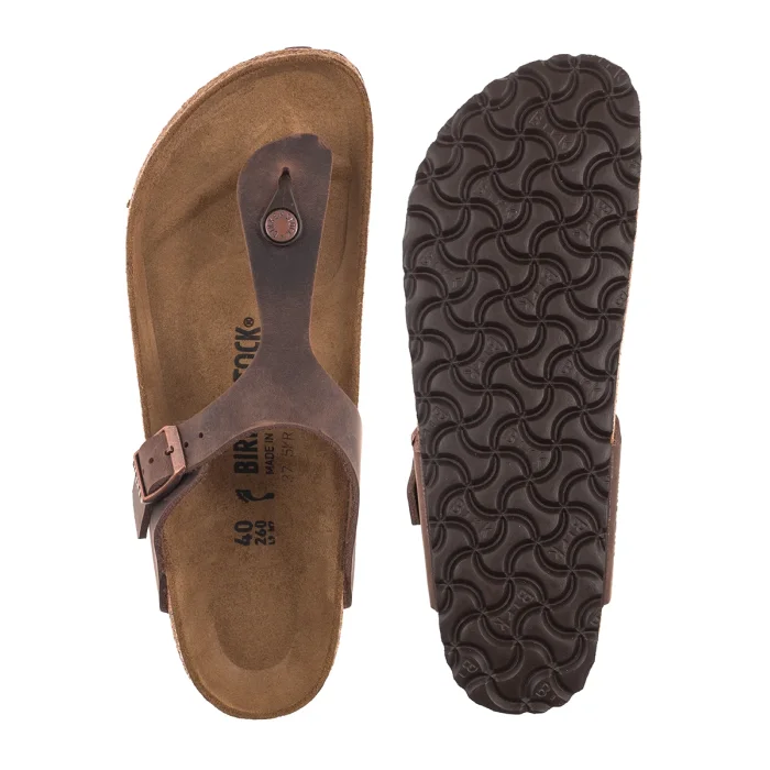 Japonki Birkenstock Gizeh BS Habana Leather Oiled 0743833 – zdjęcie 5