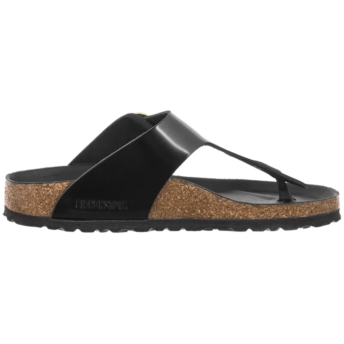 Japonki Birkenstock Gizeh Big Buckle High-Shine Black Leather Patent 1021469 – zdjęcie 3