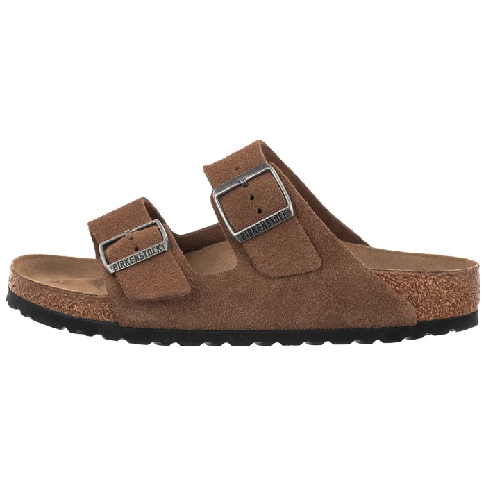 Klapki Birkenstock Arizona BS Dark Tea Suede Leather 1032678 – zdjęcie 2