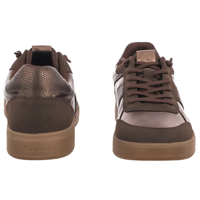 Półbuty Tamaris Złote 1-23747-47 351 Mocca Metall – zdjęcie 4