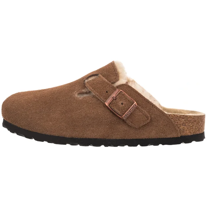Klapki Birkenstock Boston VL/ Shearling Dark Tea 1032432 – zdjęcie 2