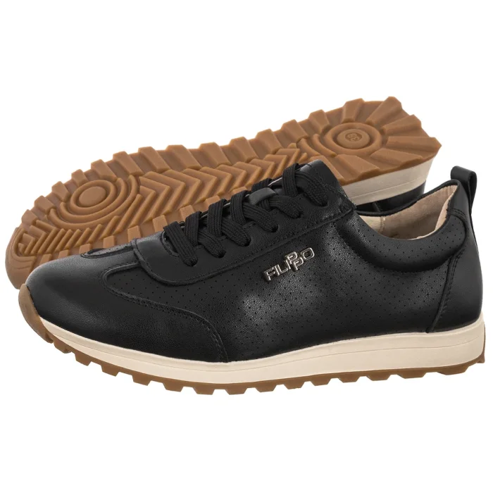 Sneakersy Filippo Czarne DP7557/26 BK  – zdjęcie 1