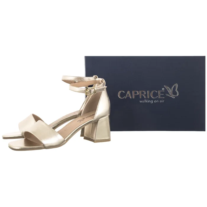 Sandały Caprice Złote 9-28303-46 978 LT.Gold Metal – zdjęcie 6