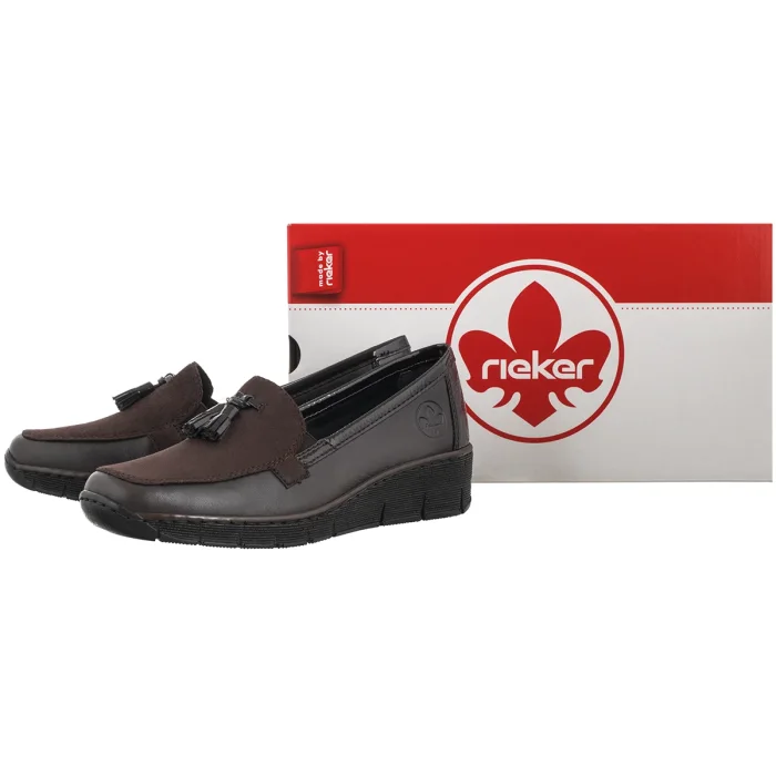 Mokasyny Rieker Brązowe 53771-25 Brown – zdjęcie 6