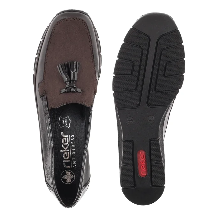 Mokasyny Rieker Brązowe 53771-25 Brown – zdjęcie 5