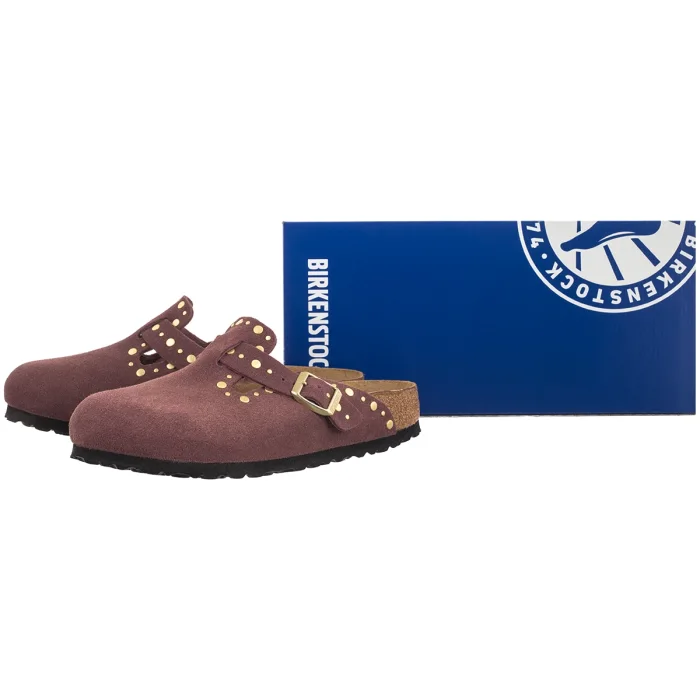 Klapki Birkenstock Boston Rivet Border Pepper Suede 1032897 – zdjęcie 6