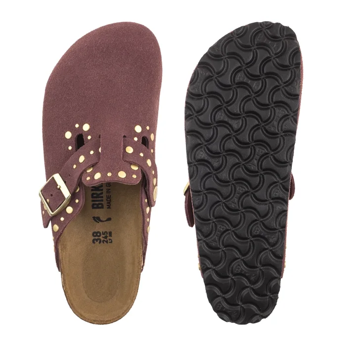 Klapki Birkenstock Boston Rivet Border Pepper Suede 1032897 – zdjęcie 5