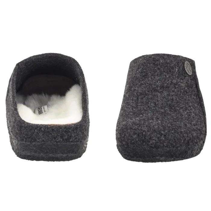Kapcie Birkenstock Zermatt Rivet Anthracite Felt 1015084 – zdjęcie 4