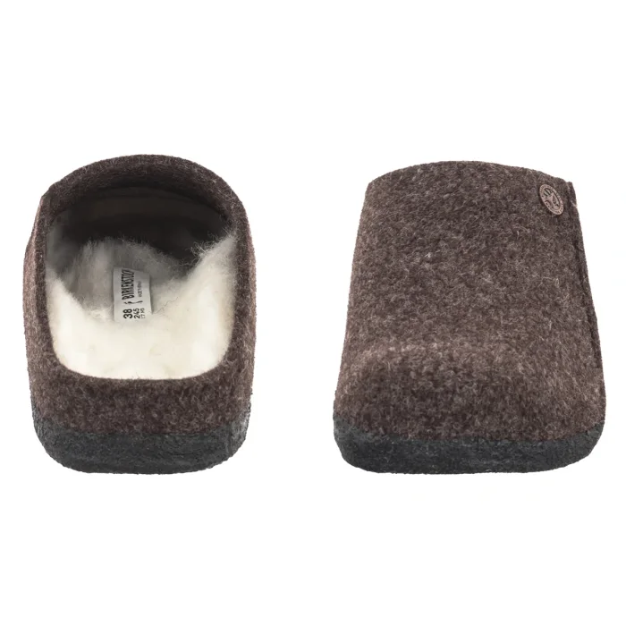 Kapcie Birkenstock Zermatt Rivet Mocha Felt 1016571 – zdjęcie 4