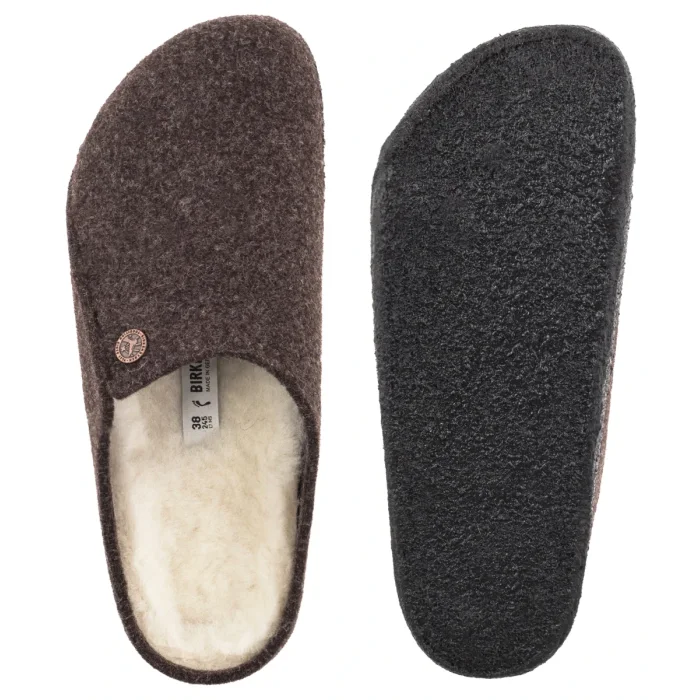 Kapcie Birkenstock Zermatt Rivet Mocha Felt 1016571 – zdjęcie 5