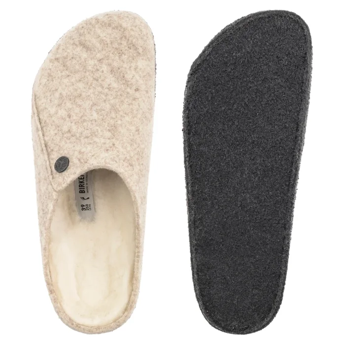 Kapcie Birkenstock Zermatt Rivet Eggshell Felt 1020029 – zdjęcie 5