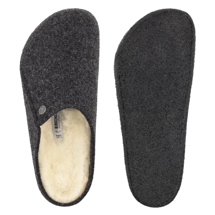Kapcie Birkenstock Zermatt Rivet Anthracite Felt 1015090 – zdjęcie 5
