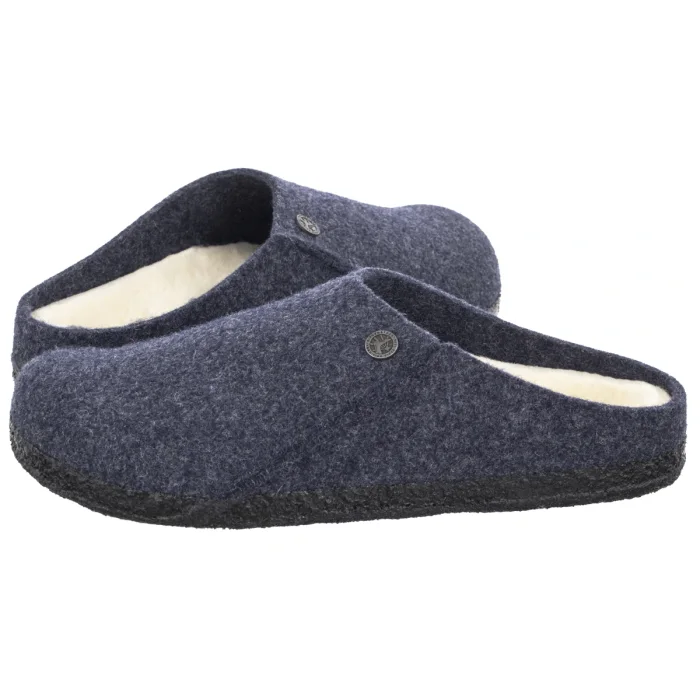 Kapcie Birkenstock Zermatt Rivet Dark Blue Felt 1017535 – zdjęcie 1