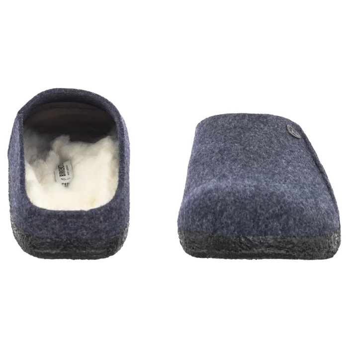 Kapcie Birkenstock Zermatt Rivet Dark Blue Felt 1017535 – zdjęcie 4