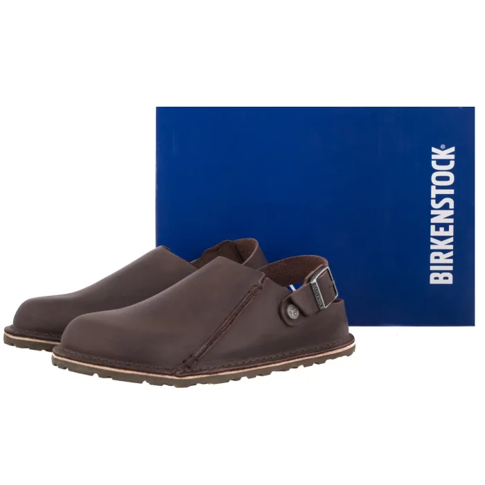 Kapcie Birkenstock Lutry Premium Wider Strap Habana Leather Oiled 1032551 – zdjęcie 6