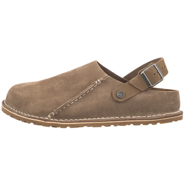 Kapcie Birkenstock Lutry Premium Suede Gray Taupe Suede 1025293 – zdjęcie 2