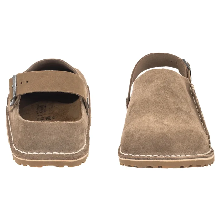 Kapcie Birkenstock Lutry Premium Suede Gray Taupe Suede 1025293 – zdjęcie 4