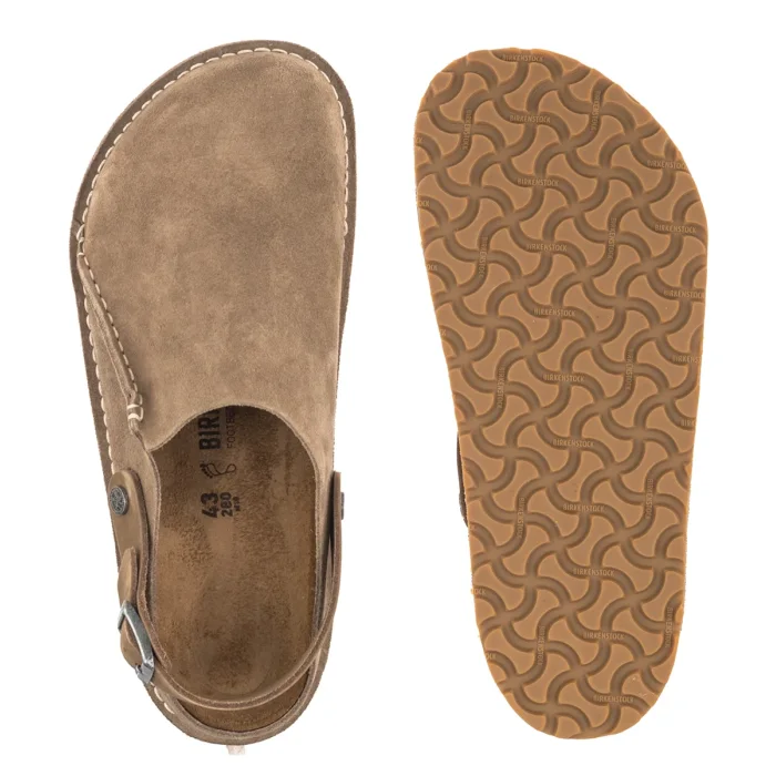 Kapcie Birkenstock Lutry Premium Suede Gray Taupe Suede 1025293 – zdjęcie 5