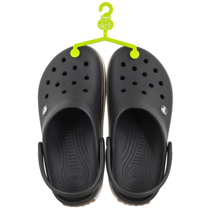 Klapki Crocs Crocband Gum Clog K Black 212775-001 – zdjęcie 6