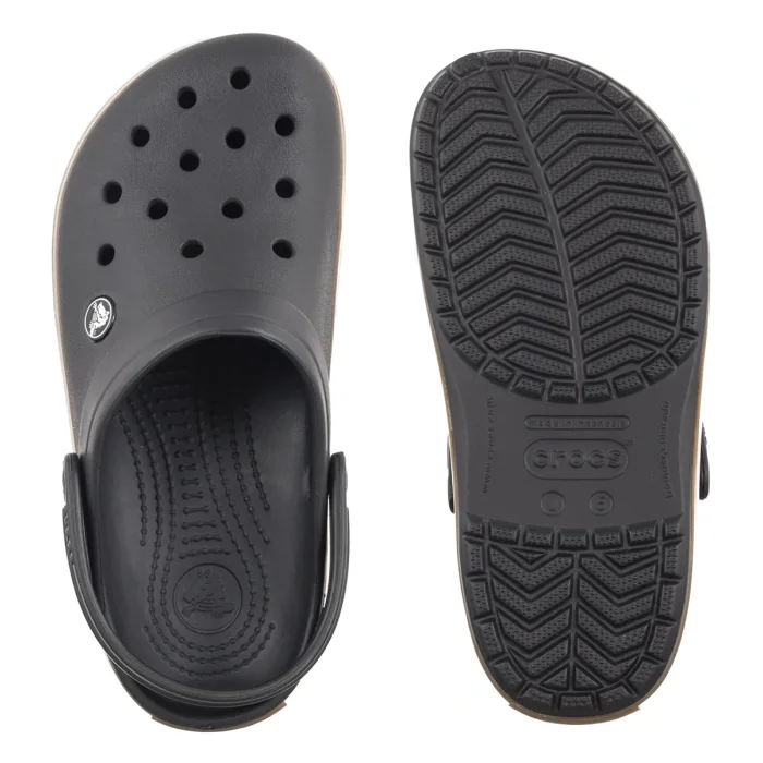 Klapki Crocs Crocband Gum Clog K Black 212775-001 – zdjęcie 5