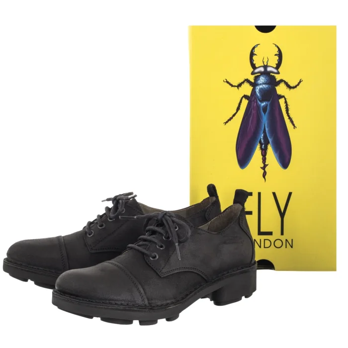 Półbuty FLY London Neru226fly Antqsuede Black P211226002 – zdjęcie 6